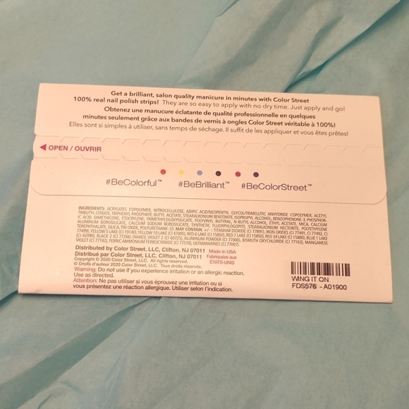 Nwt Color Street "Wing It On" Polish Strips - Picture 2 of 6